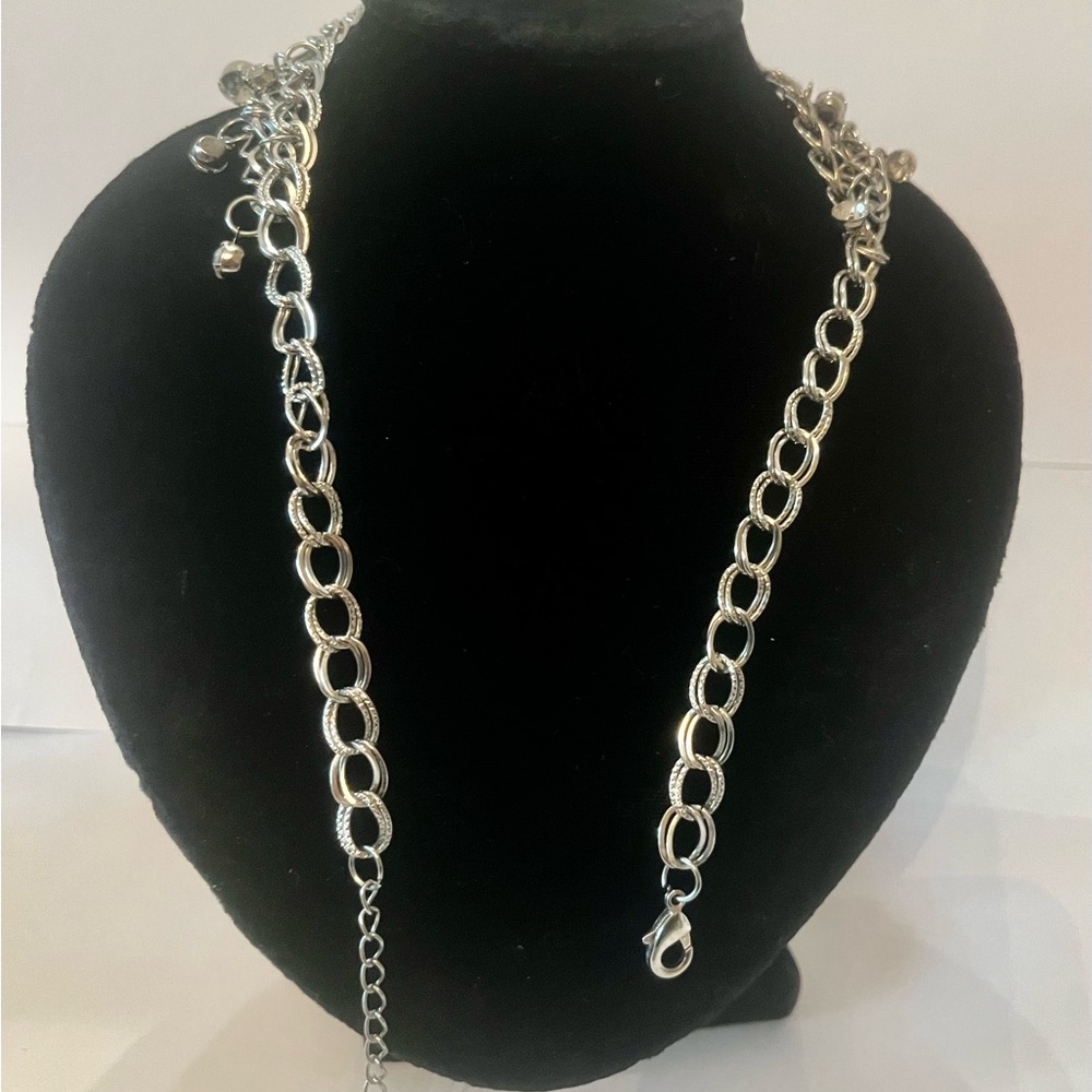 Dazzling Multi-Layer Statement Necklace 17” Length - image 8